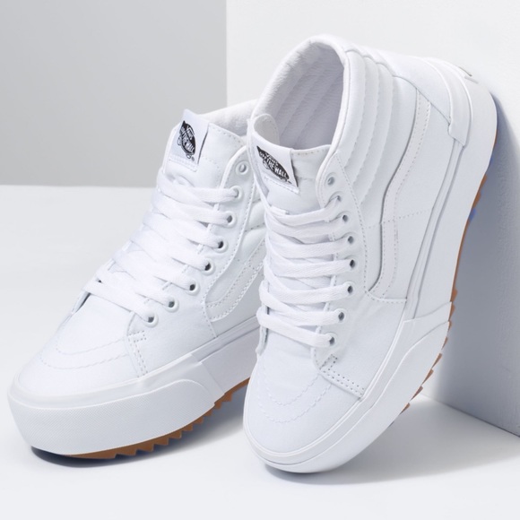 Vans WMNS Sk8-Hi Stacked (Canvas) True White
VN0A4BTWL5R Platforms Sneakers NIB - Picture 3 of 16